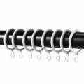 OOC 5 Colors Heavy Duty Practical Metal Curtain Rings For Curtains Rods Hanging Hooks Roman circle. 