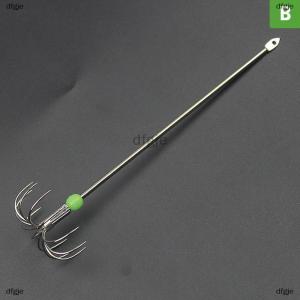 [COD] dfgje Stainless Steel Double Layers Umbrella Hook Squid Octopus Fishing Jig Hooks