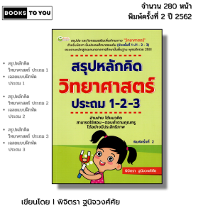หนังสือ สรุปหลักคิด วิทยาศาสตร์ ประถม 1-2-3 พิมพ์ครั้งที่ 2 I เขียนโดย พิจิตรา ฐนิจวงศ์ศัย