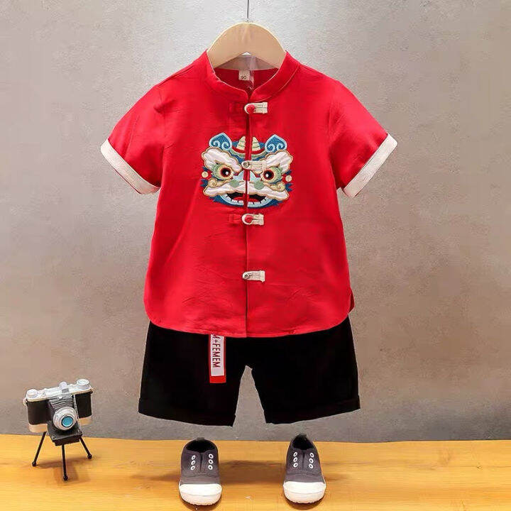 EASY1.SALES Kids Boys Lion Dance Head Traditional CNY Chinese Costume ...