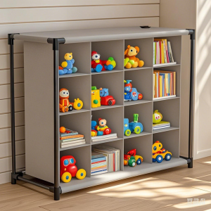 Kids Bookshelf Toy Multi-Layer Display Bookcase Organizer Rack Storage Rack Childrens Book Shelf Organizer With Basket Bins