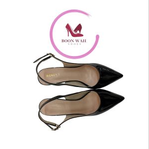5529 Boon Wah Shoes Shiny Slingback Pumps Womens Shoes