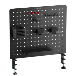 FANTASY E- LIFE Heavy Duty Brateck APK20 Pegboard Rack Wall Organizer Panel Wall Organizer Board Made Of Coated Iron And Plastic Supports Up To 5Kg Ideal Modern Space Saving Storage System