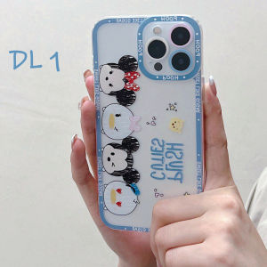 Case Premium Oppo A5 2020 A5S A7 A9 2020 A11K A12 A16 A16S A36 A54 A76 A96  F9 Casing Silikon Plush Cutes Character Micky And Pooh Transparant Pelindung Kamera Premium