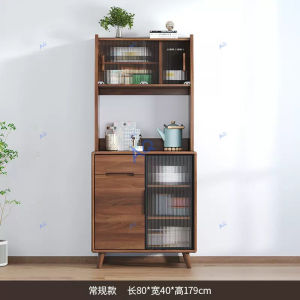 Kitchen Cabinet Sideboard Solid Wood Frame Modern Simple Living Room Wine Cooler Tea Kitchen Cabinet Storage One Against The Wall