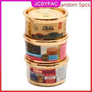 JCSYFAC 1 5PCS giả vờ chơi đồ chơi 1 12 Dollhouse mô phỏng mèo chó có thể Mini Pet thực phẩm đồ chơi búp bê nhà nhà trang trí