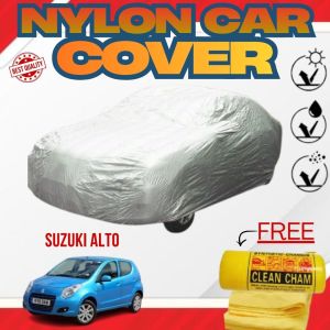 TFG SUZUKI ALTO Waterproof Nylon Car Cover For Hatchback Car Protection With Chamois Towel