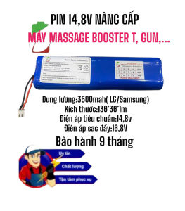 PIN 148V CHO MÁY MASSAGE BOOSTER TGUN... DUNG LƯỢNG 3500MAH (LG/SAMSUNG) BẢO HÀNH 9 THÁNG