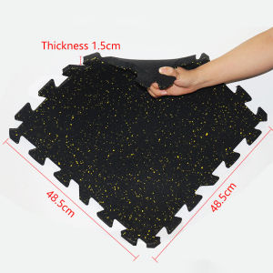 Gym rubber floor mats shock-absorbing mats sound insulation non-slip and wear-resistant basement floor indoor sports special floor glue