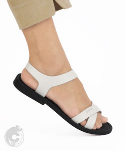 NES Official Camou Sandal Kondangan Vara Wanita Putih Kualitas Premium Nyaman Dipakai Sehari Hari