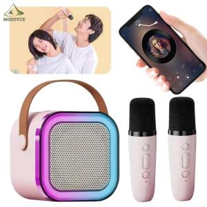 Portable Bluetooth Karaoke Microphone with Wireless Microphone and Echo Function for Home Use