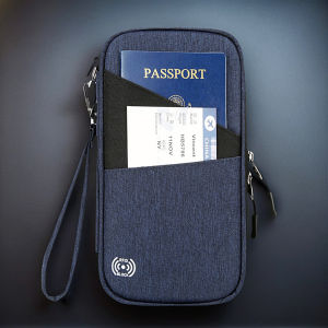 RFID Anti-theft Passport Flight Ticket Holder Wallet Large Capacity Document Bag Travel Card Bag Multi Functional Boarding Tote Bag