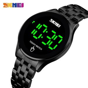 Jam Tangan Digital Pria Stainless Steel Anti Air Baja Tahan Karat SKMEI 1579