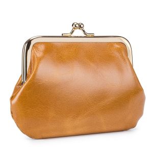 Royal Bagger Short Wallet for Women Genuine Cow Leather Ladies Fashion Candy Colored Hasp Coin Purse Mini Storage Bag 2021