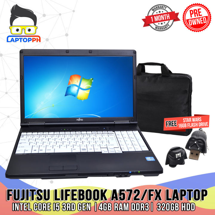 FUJITSU LIFEBOOK A572/FX Laptop | INTEL CORE I5 3RD GEN 2.4GHZ 