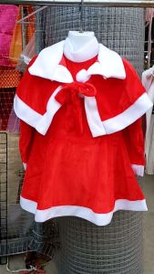 (พร้อมส่ง 2-3วันได้รับ)ชุดคริสมาสเด็ก ชุดซานต้า ชุดแซนตี้  2-10ขวบ ผ้ากำมะยี่