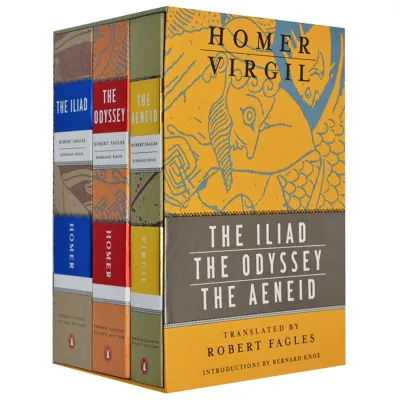 3Pcs The Odyssey The Iliad and Aeneid Box Set Homer Virgil Original English Books