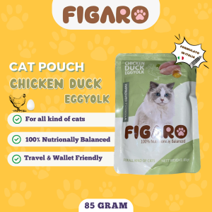 FIGARO CAT POUCH 85 Gram Makanan Basah Kucing Adult Kitten Wet Food WetFood Sachet Saset Sobek All Stage Snack Creamy Strip Treats Treat PREMIUM INGREDIENTS INGREDIENT BAHAN FORMULATO IN ITALIA FORMULATED IN ITALY