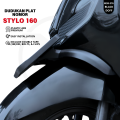 Cover Dudukan Plat Nomor Honda Stylo 160 Cover Variasi Plat Nomor Motor Exie Art. 