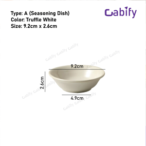 Cabify Ceramic Household Dinnerware Thickened Porcelain Large Diameter White Dining Meal Plate Round Plate