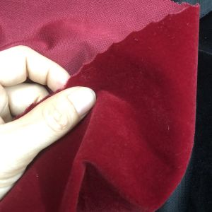 Vải Nhung BuDanh Loại Đẹp Có Giãn Màu Đỏ Đô
