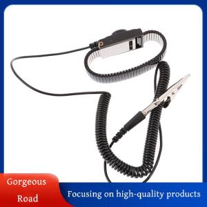 [Gorgeous] Hot Sale Anti STATIC Work สายรัดข้อมือ ESD adjustable Discharge Belt GROUND Metal Bracelet