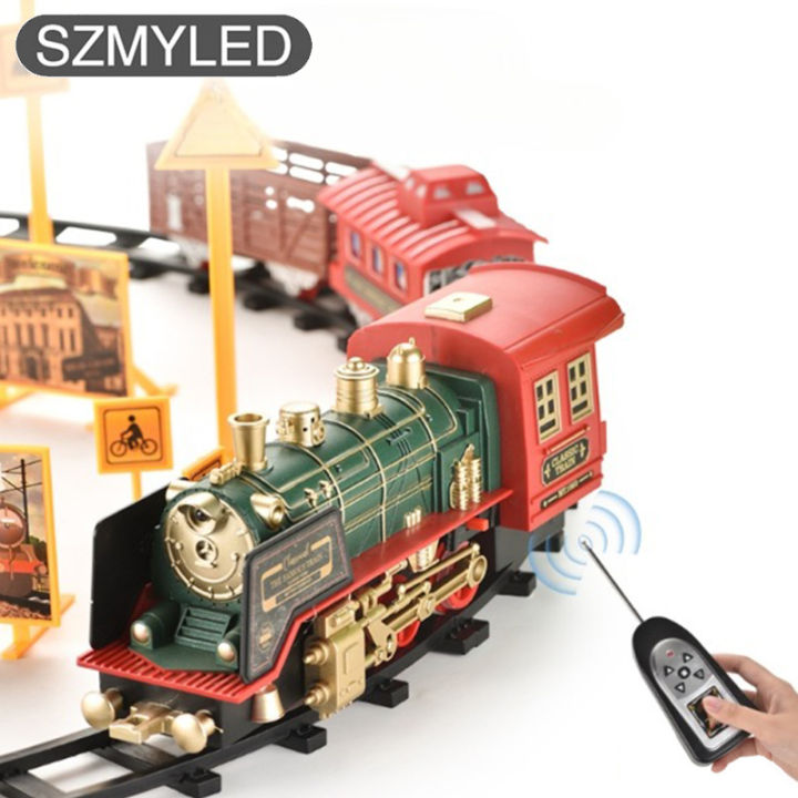 Electric Steam Train Toys Simulation Remote Control Classical ...