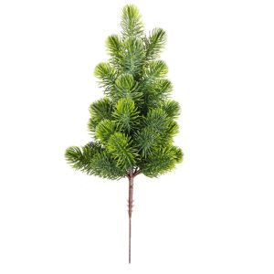 FOUNDTWO Realistic Artificial Pine Branches Plastic Green Realisticl Green Garland Christmas Tree Filler Fake Ceder Branches Artificial Pine Branch Christmas Decorations