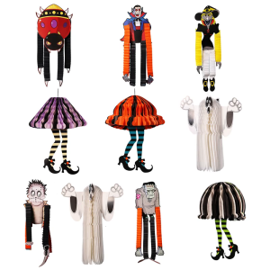 Functional Paper Halloween Decorations Portable Hanging Crafts For Themed Parties Family Activities Quick Setups