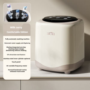 【In stock】Mini Washing Machine 10L Fully Automatic Intelligent Control 96° High Temperature Sterilization Underwear Washer不锈钢内桶洗衣机