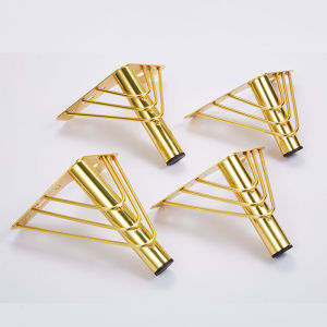 Metal Furniture Legs Set 4Pcs Gold Heavy Duty Sofa Cabinet Table Kaki Support Modern Home Decor