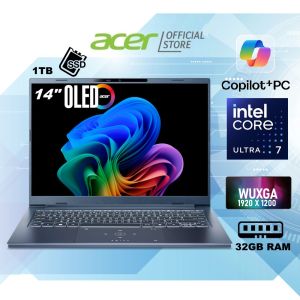[Copilot+ PC][Intel Core Ultra 7]Acer Swift Go 14 |SFG14-75 Copilot+ PC 14" WUXGA OLED Display | UP TO 32GB | UP TO 1TB