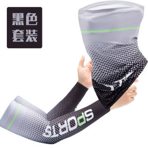 Headbuff bandana and hand sleeve sport design  UV protection sunscreen  cycling and fishing outdoor activities