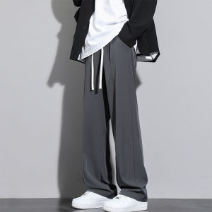 LJPNK Mens Casual Ice Silk Trousers – Oversized Loose Pants for Summer Comfort and Stylish Everyday Outfit