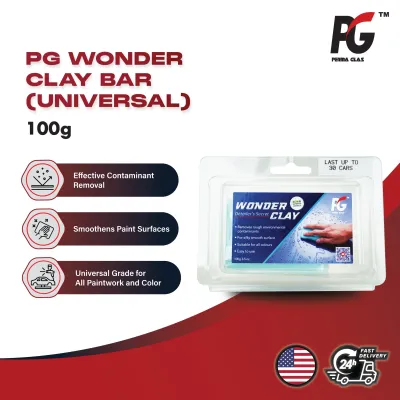 Perma Glass PG Wonder Clay Bar (Universal) (100g) | Surface Preparation Detailing Clay
