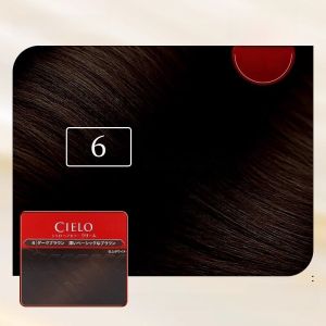 ครีมน้ำหนักเบาสีผม Cielo Original สีน้ำตาลเข้ม 6 เคลือบผมแบบธรรมชาติ ปกปิดผมขาว ใช้ในบ้าน ผลิตจากธรรมชาติ hejhkjkmn