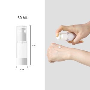 100ml Portable Vacuum Bottle Airless Luxury Acrylic Travel Pump Spray Lotion Serum Empty Bottle 50ml 30ml