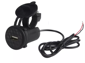12V Motorcycle charger for cellphone Universal Motorcycle USB Mobile Phone Charger Single Port USB modified accessories Line length 1.1 meter with switch button