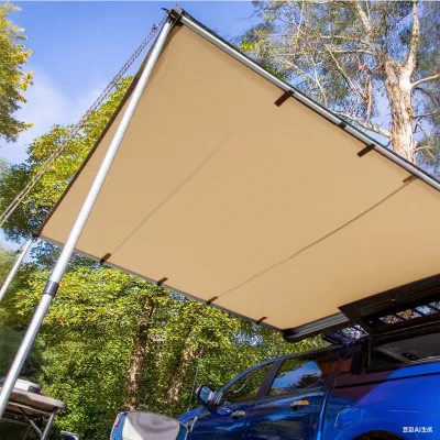Car Awning Rainproof Sunshade Camping Outdoor Car Side Tent Easy-Setup Camping Car Side Canopy Lightweight Car Canopy Tent