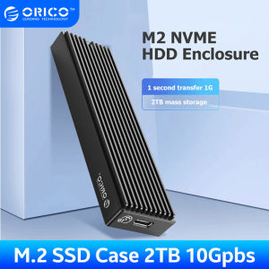 Orico M.2 NVME SSD Enclosure 5/10Gbps Type-C Solid State Drive 5Gbps NGFF SATA SSD Case HDD Case with USB Cable for M2 SSD