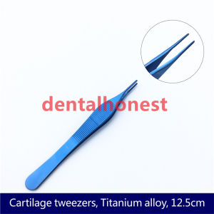 GREATLH stainless steel Nose plastic clip tissue forceps nasal plastic surgery 12cm Cartilage tweezers