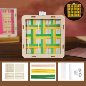 MINOA Handmade Bamboo Woven Refrigerator Colorful Chinese Style Mid-Autumn Festival Lantern Decorative DIY Material Kit Bamboo Strip Craft Mid-Autumn Festival