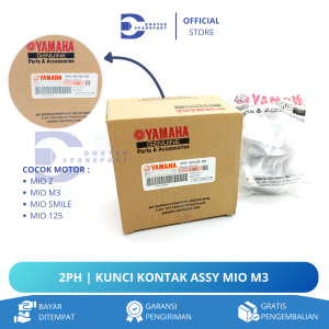 2PH KUNCI KONTAK ASSY KEY SATU SET SEPAKAKET MOTOR MIO M3 / MIO Z / MIO SMILE / MIO 125