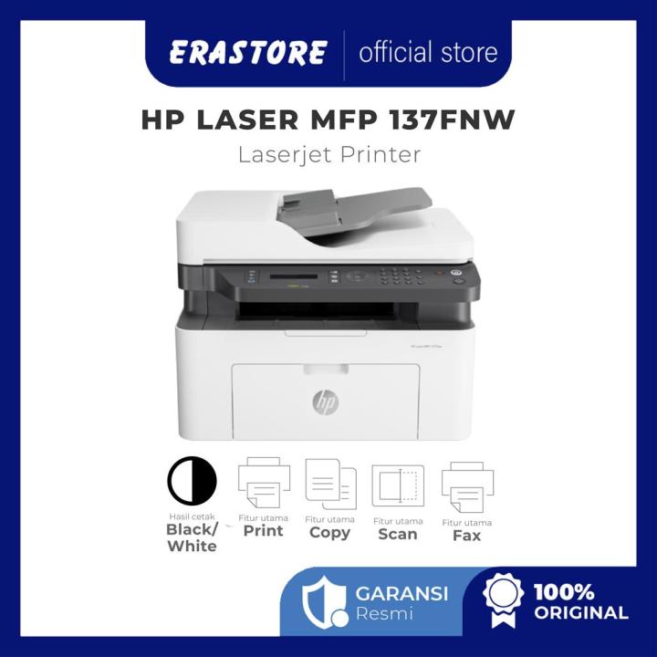 HP Laser MFP 137fnw Printer Original (4ZB84A) | Lazada Indonesia
