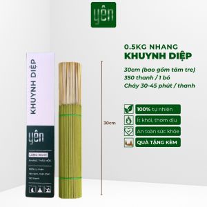 Nhang Thảo Mộc 0.5kg Giá Sỉ Quế Khuynh Diệp Hương Bài Loại 23-30-40cm 400-350-250 Thanh Yên 100 % Tự Nhiên Thờ Cúng