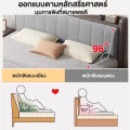 SereneWood เตียง เตียงนอน 5 ฟุต เตียงนอน 6 ฟุต bed เตียงไม้แท้ 100% เตียงไม้แท้ ปฏิเสธฟอร์มาลดีไฮด์ไม่มีกลิ่น รับน้ำหนักได้ 300 กก เตียงมินิมอล. 