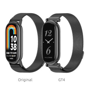 [ｈｏｔ] Suitable for Mi Band 10/9/8 Universal metal wristband connector stainless steel Milan pendant necklace