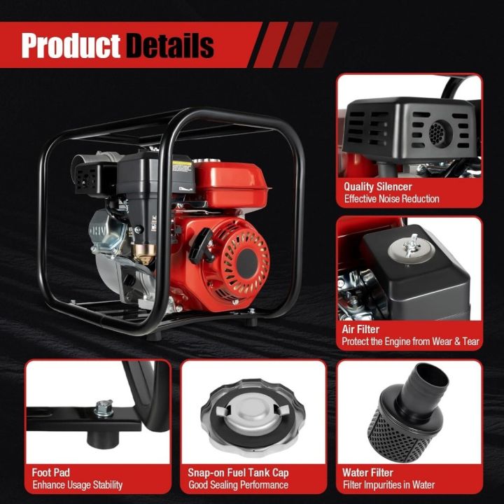 REAIM%204-Stroke%20Gasoline%20Engine%20Water%20Pump%202x2%203x3%20inch%20High-Lift%2012HP%20Gasoline%20Pump%20for%20agriculture%20-%20Image%207