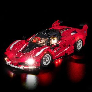 LocoLee Light kit Compatible with 42212 Ferrari FXX K - No Model Only Light LED Lighting Accessories Compatible with Technic 42212 (RC Version)