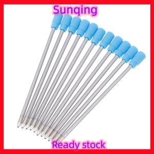 SQ Stationery [Flash Sale] 10pcs 70mm Màu đen Màu Xanh mực bút Refill Ballpoint thay thế cho yếu tố pha lê bút